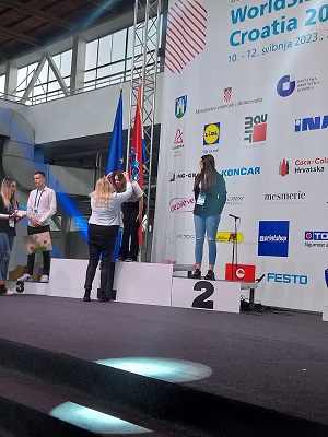 1. mjesto na Državnom natjecanju – WorldSkills 2023. osvojila je Nina Kraus Jagić, učenica Srednje škole Ludbreg