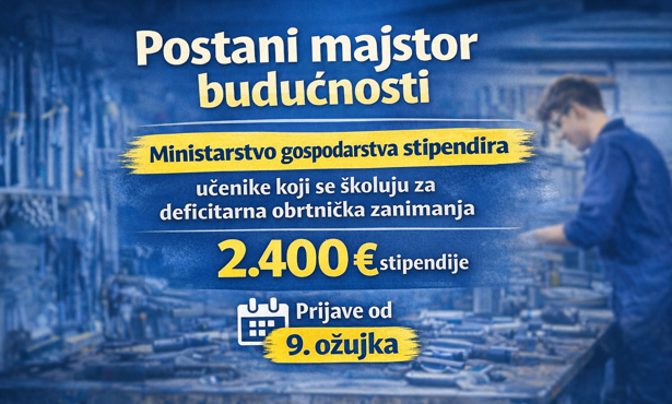 Stipendiranje učenika u obrtničkim zanimanjima